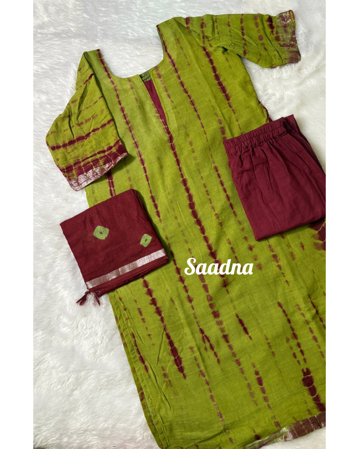 Tie & dye Linen Salwar set