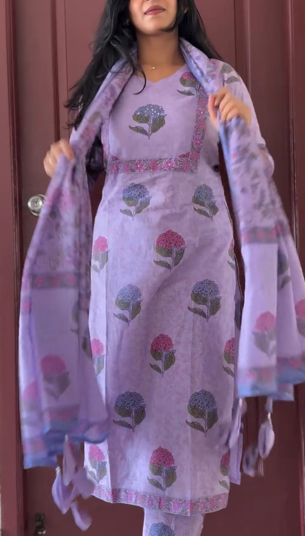 Lilac Cotton Set