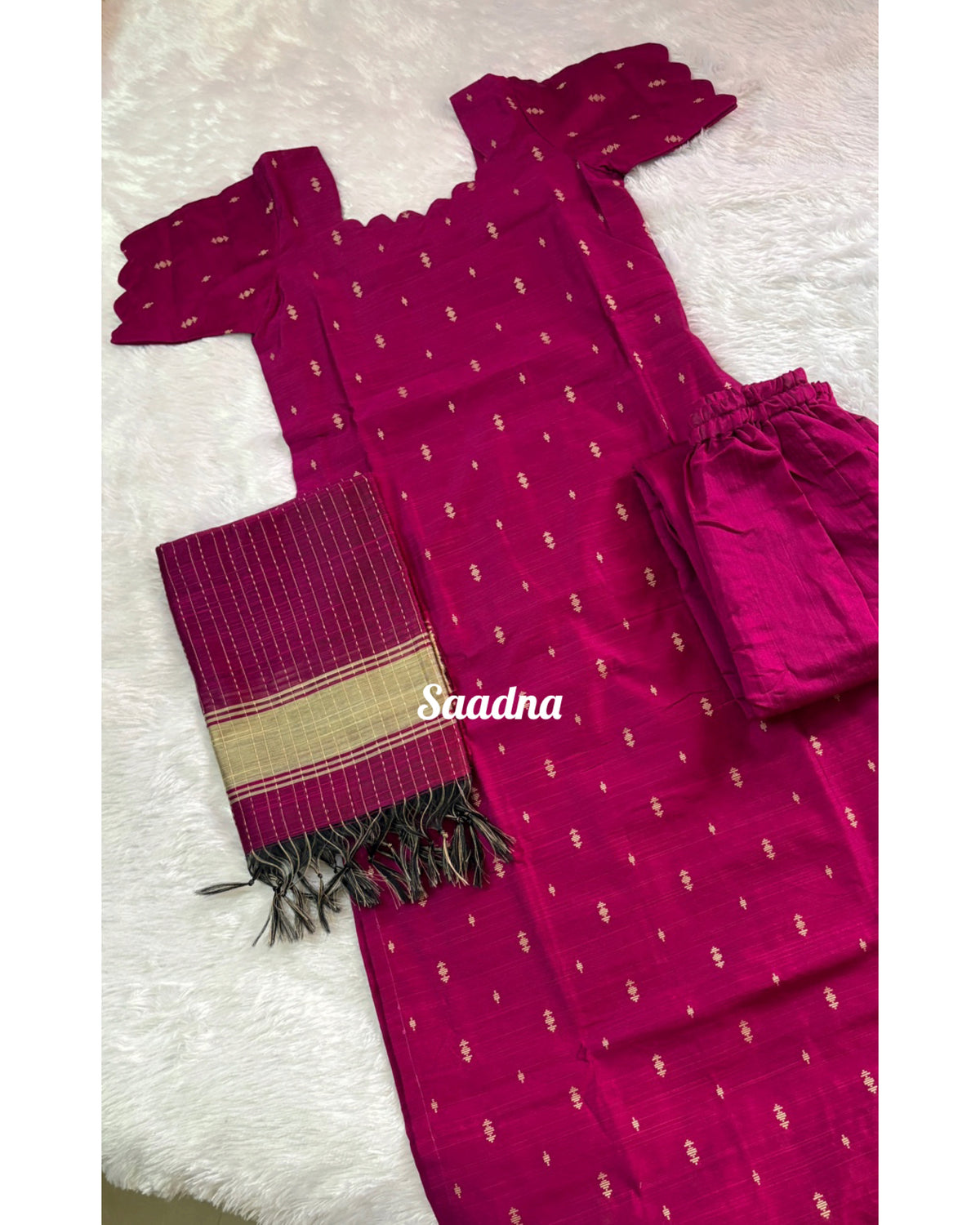 Raw silk - Magenta