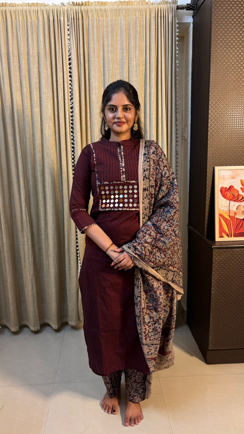 Mirror Work Kalamkari Set