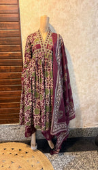 Alia cut Full Sleeves Anarkali Set