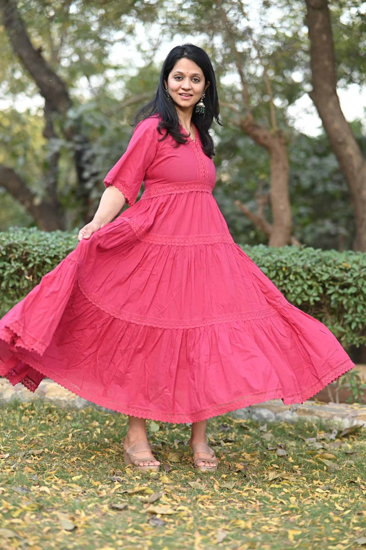 Cotton Tier Gown