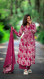 Pink Alia Anarkali set