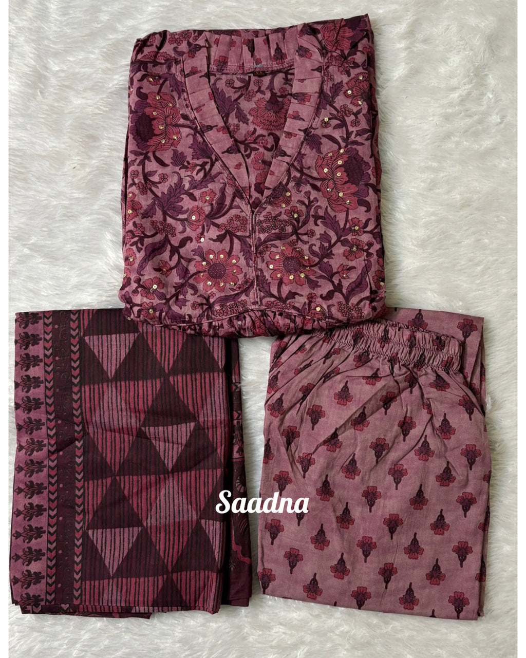 Full Sleeves Anarkali Set