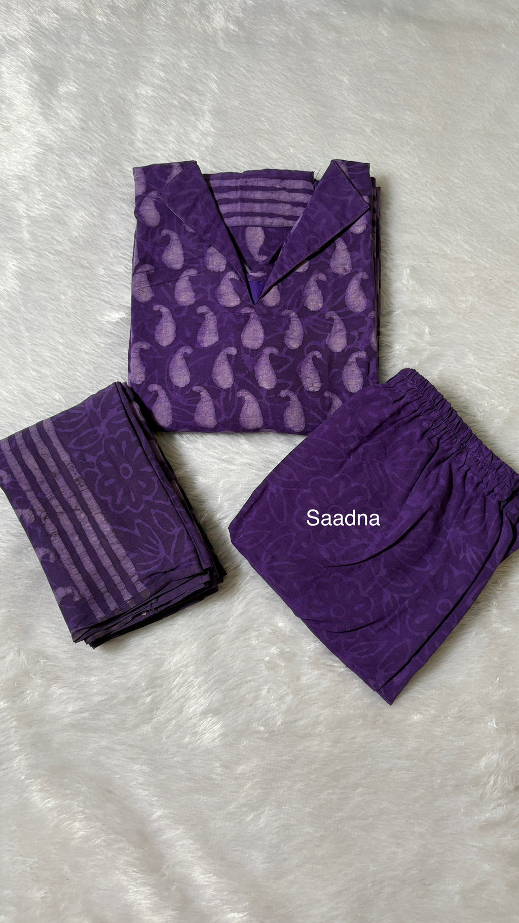 Deep Purple Cotton Set