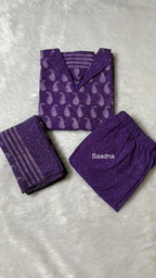 Deep Purple Cotton Set