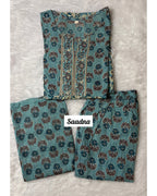 Blue Anarkali Set