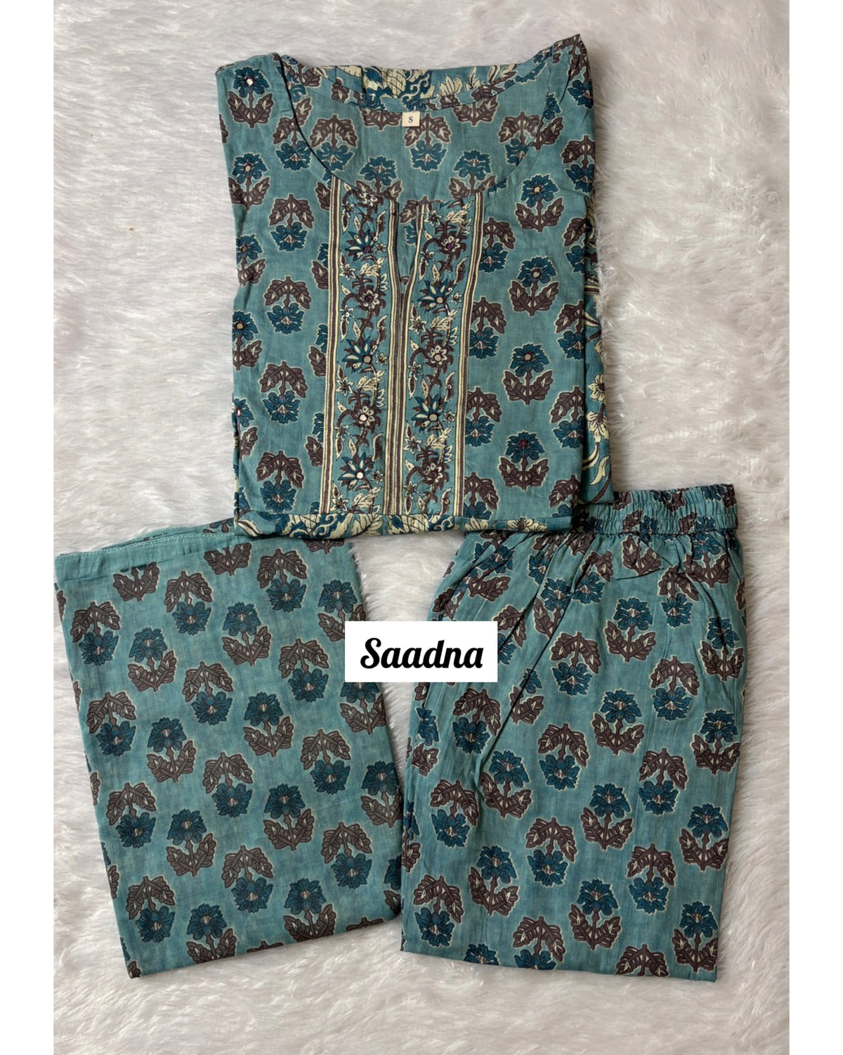 Blue Anarkali Set