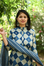 Indigo Cotton Suit Set