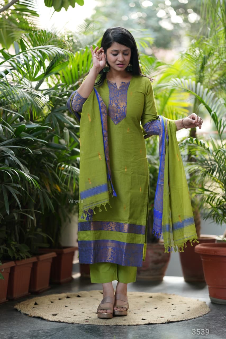 Kanchi Cotton Kurta Set