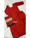 Raw silk - Rust orange