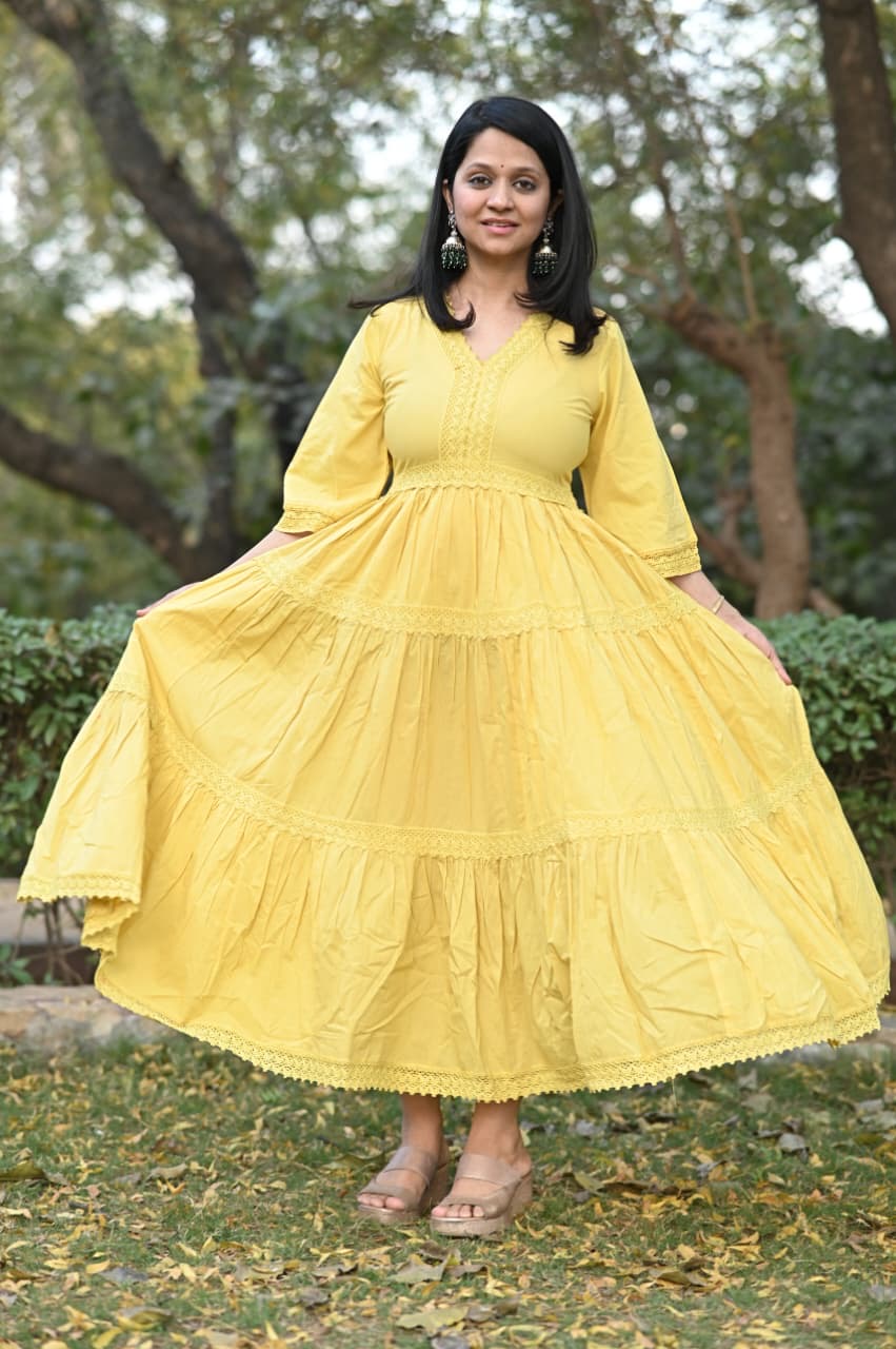 Cotton Tier Gown