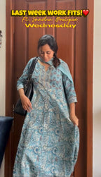 Blue Anarkali Set