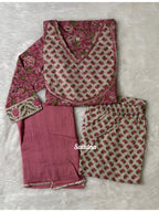 Floral Anarkali Set