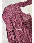 Full Sleeves Anarkali Set