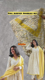 Yellow Anarkali