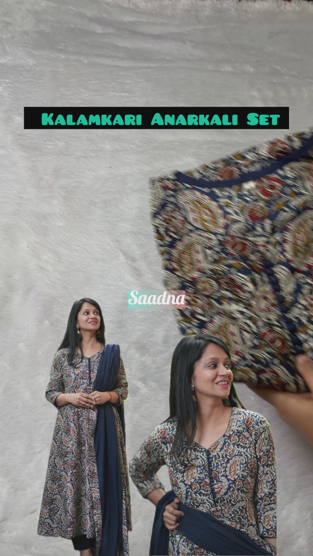 Kalamkari Anarkali Set