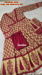 Floral Anarkali Set