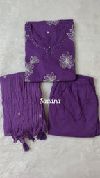 Handloom Embroidery Cotton Set -2