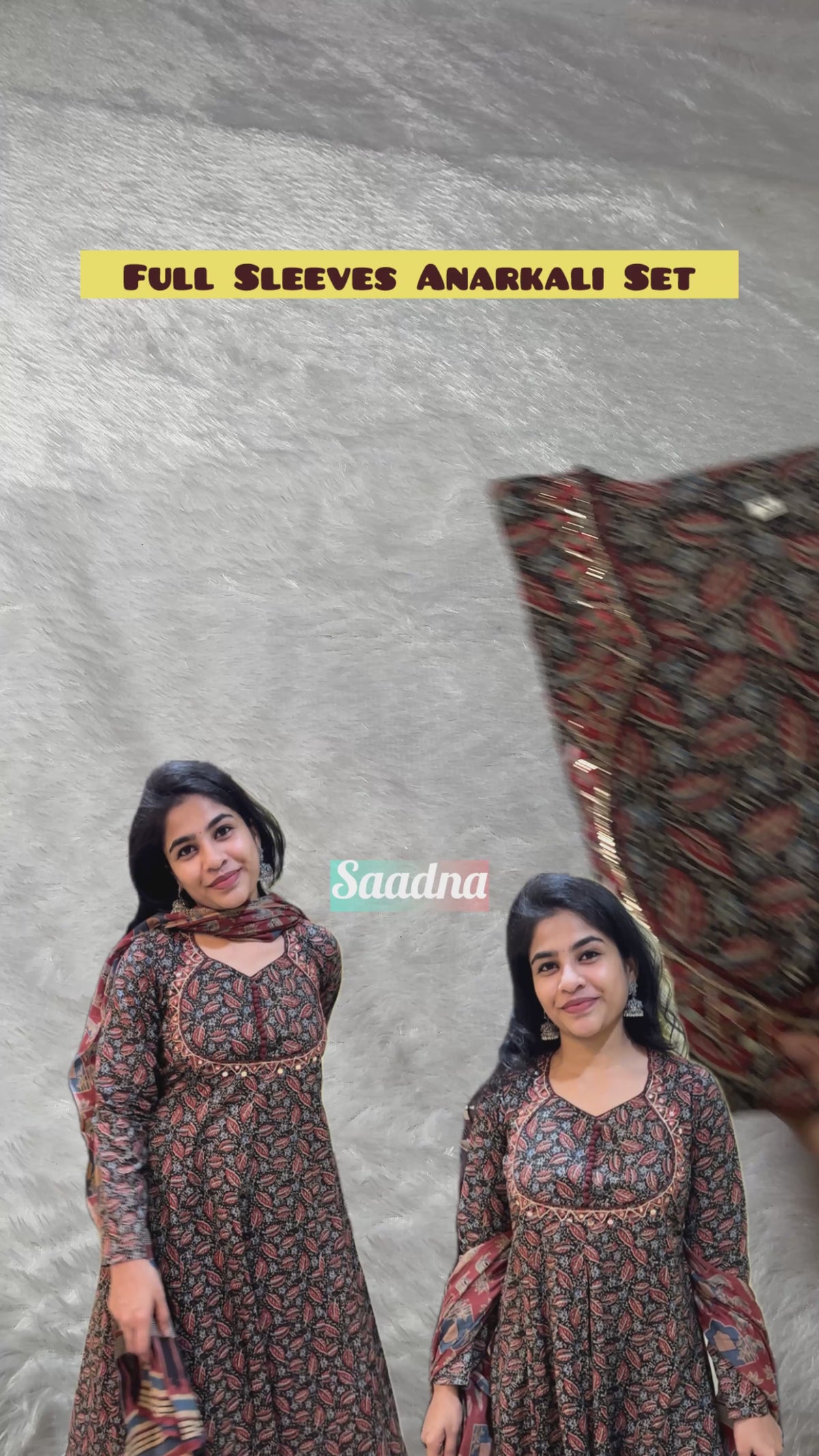 Designer Cotton Anarkali Set