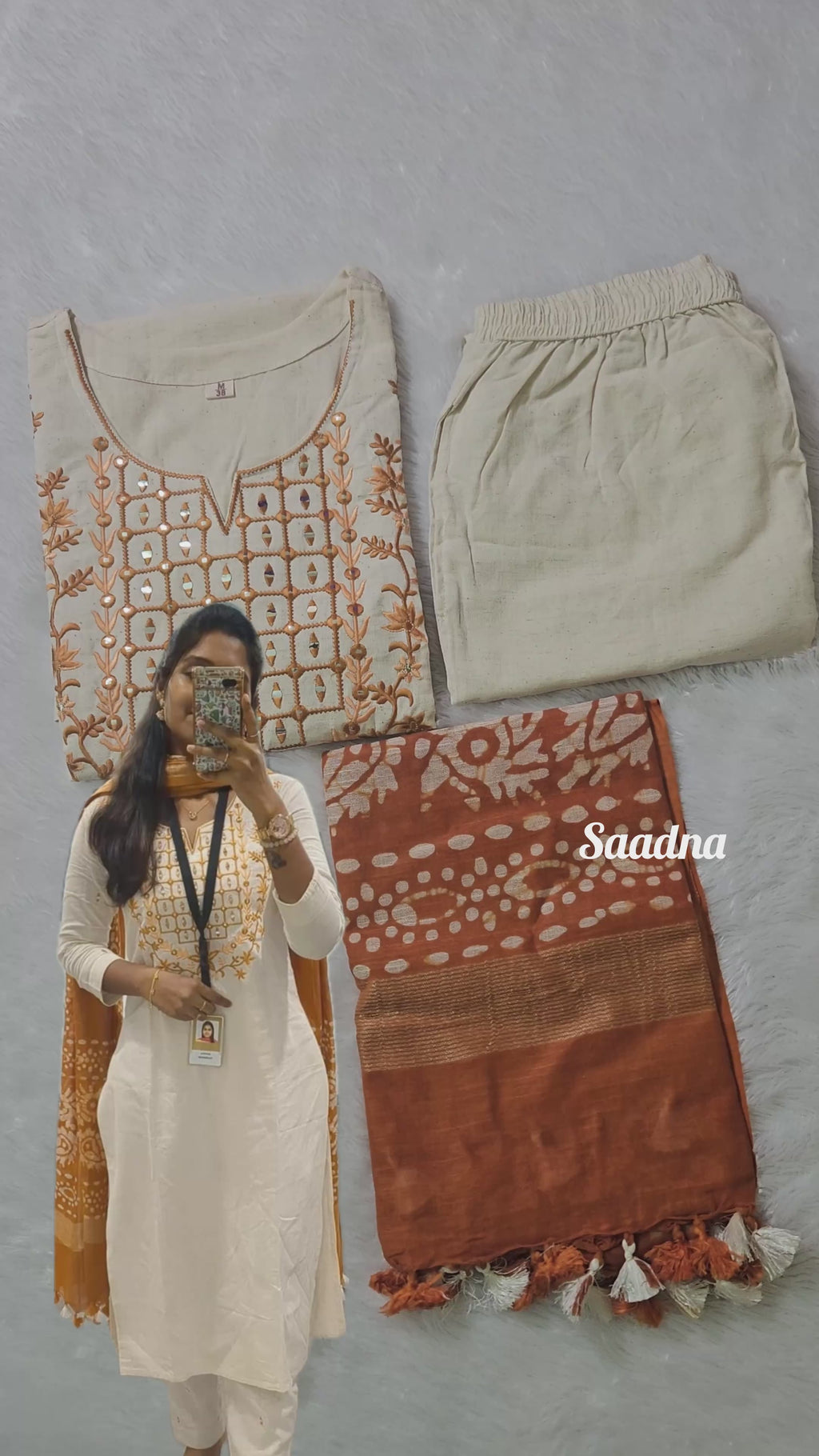 Handloom Cotton Suit Set