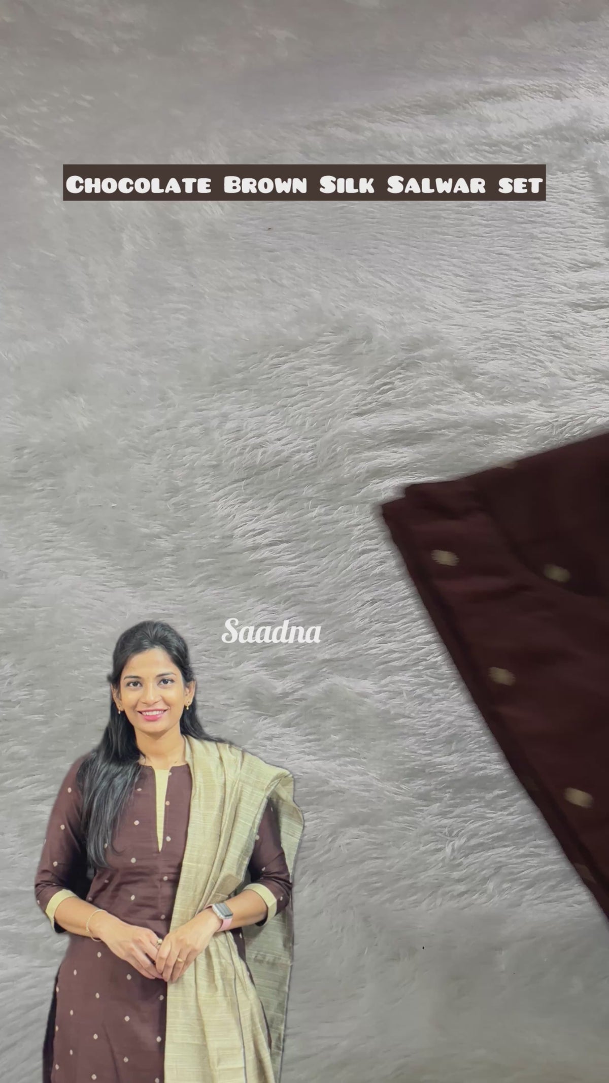 Raw silk - Chocolate brown